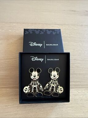 Baublebar skeleton Mickey earrings